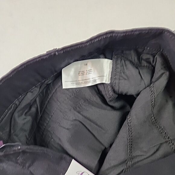 New - Gloria Vanderbilt Women's Chino Shorts Stretch Twill 5" Inseam Size 14 - Picture 7 of 11